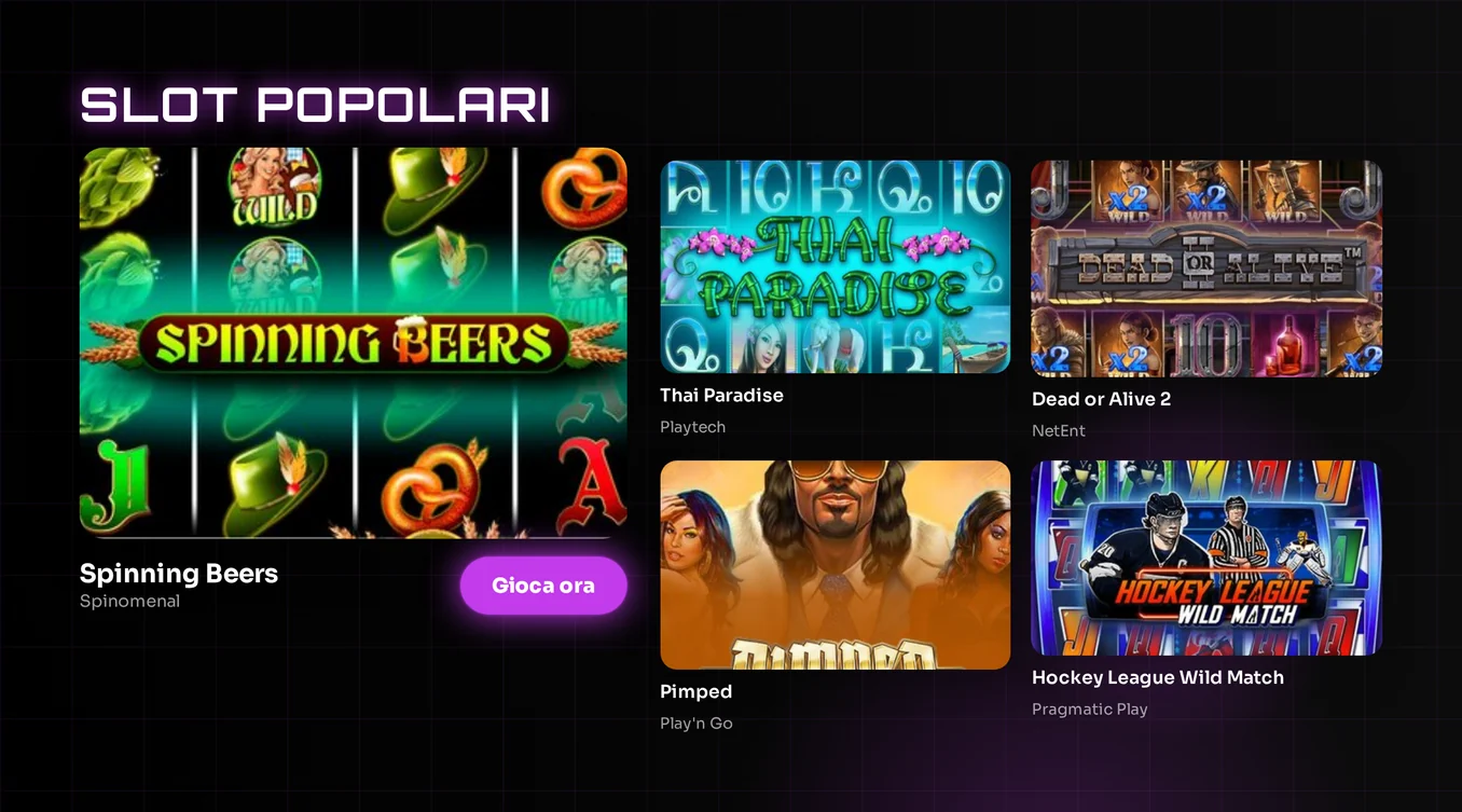 Sfoglia le slot popolari